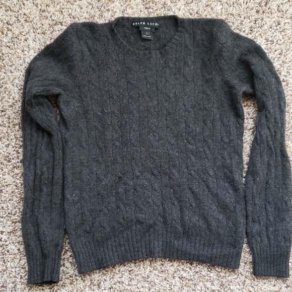Ralph Lauren Sweaters - Ralph Lauren cashmere dark grey cable sweater Ralph Lauren Sweaters - Ralph Lauren cashmere dark grey cable sweater